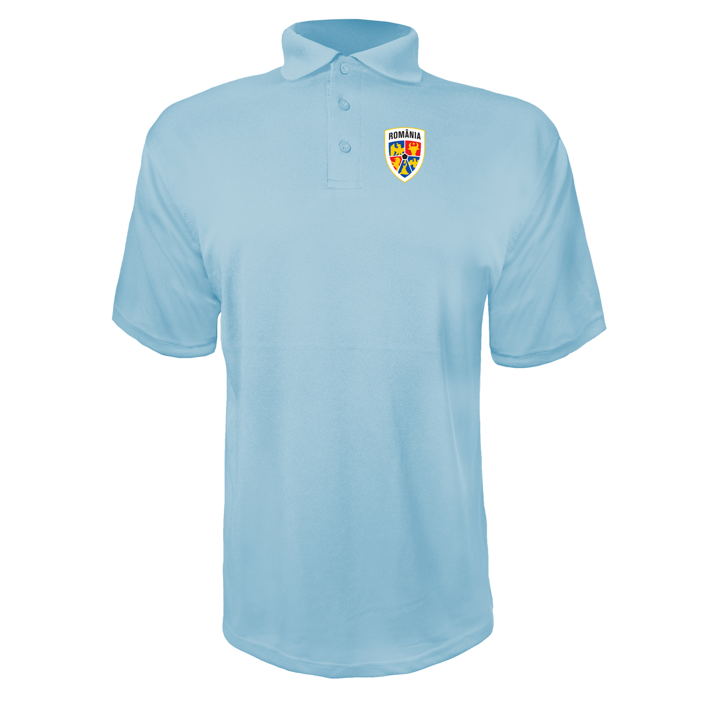 Men's Romania National Soccer Team Polyester Polo