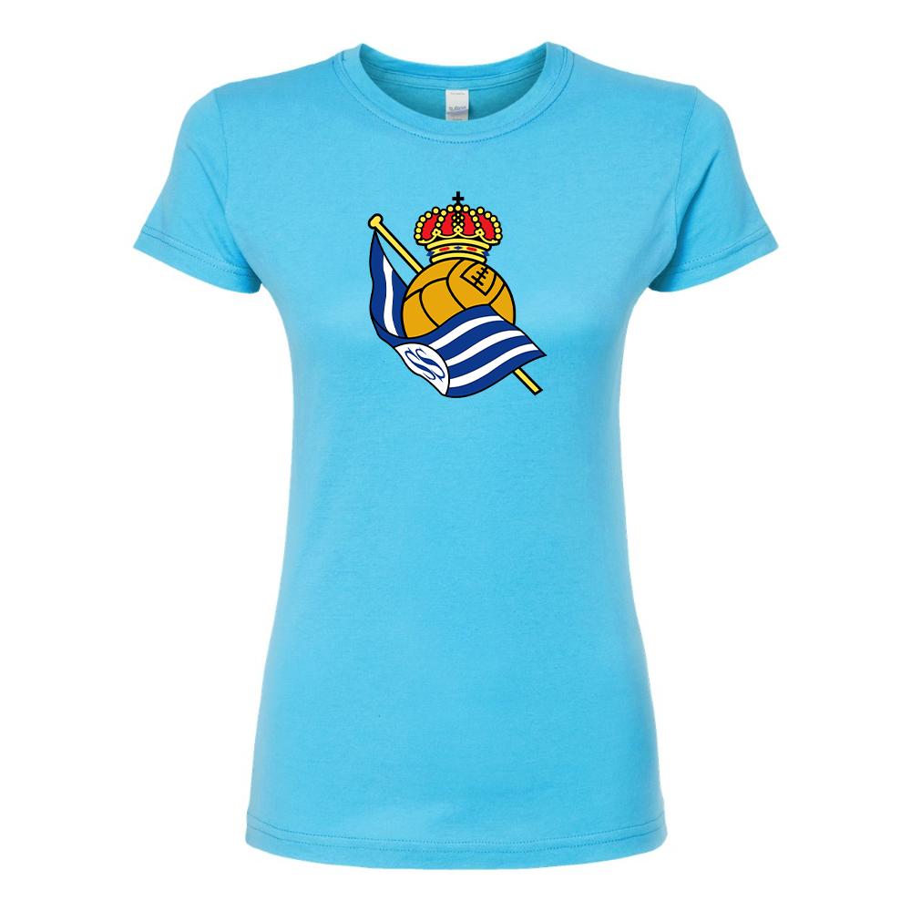 Women's Real Sociedad FC Round Neck T-Shirt