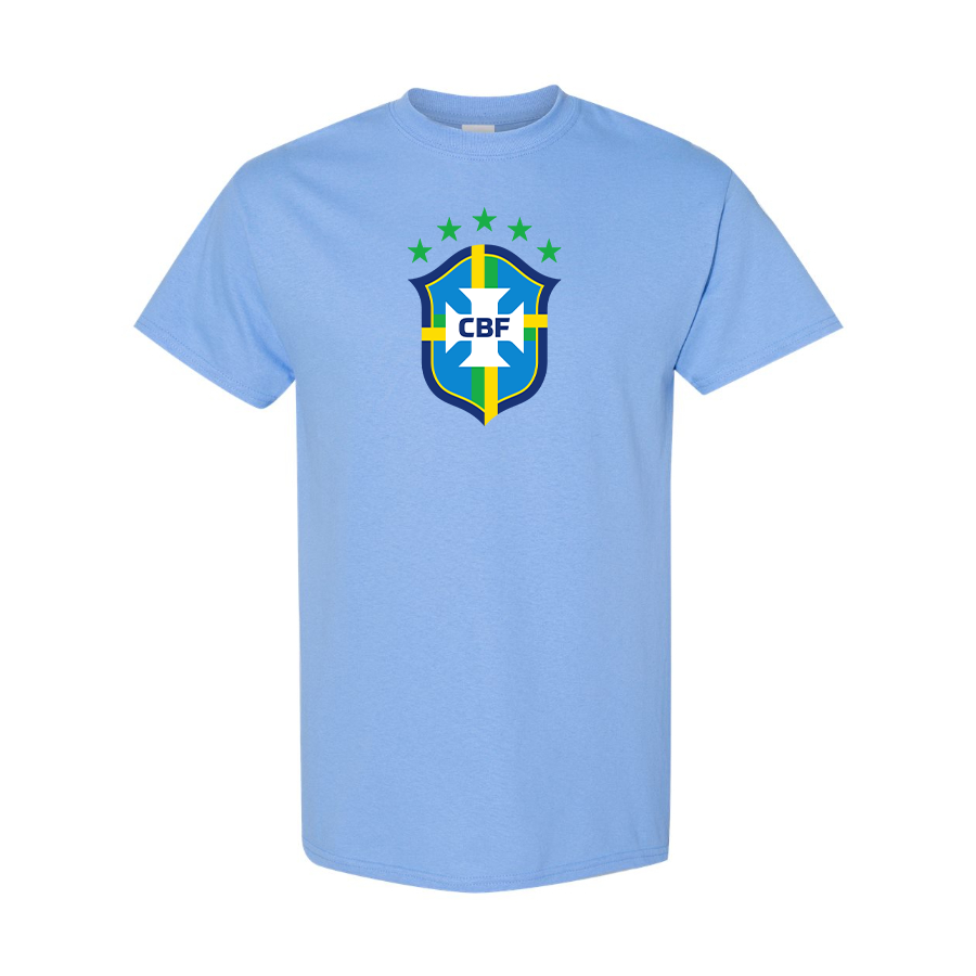 Youth Kids Brazil National Soccer Team Cotton T-Shirt