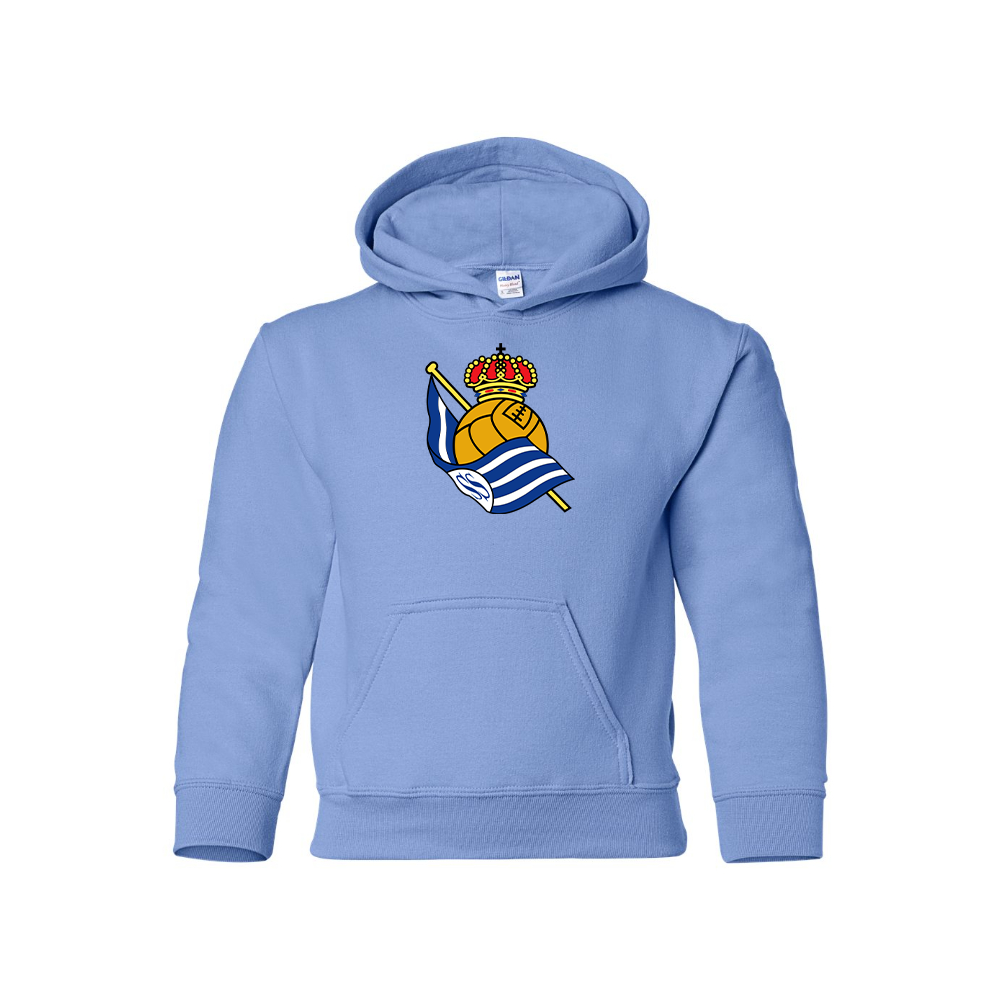 Youth Kids Real Sociedad FC Pullover Hoodie