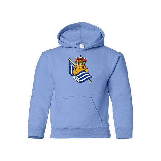 Youth Kids Real Sociedad FC Pullover Hoodie