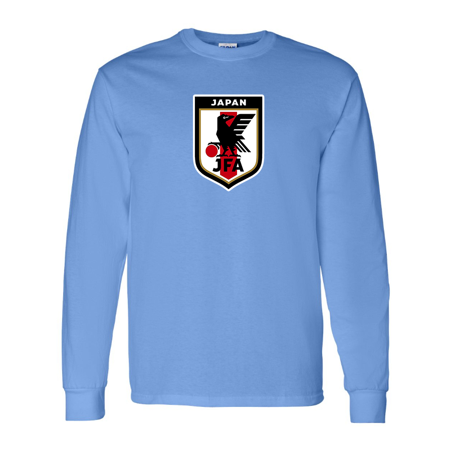 Youth Kids Japan National Soccer Team Long Sleeve T-Shirt