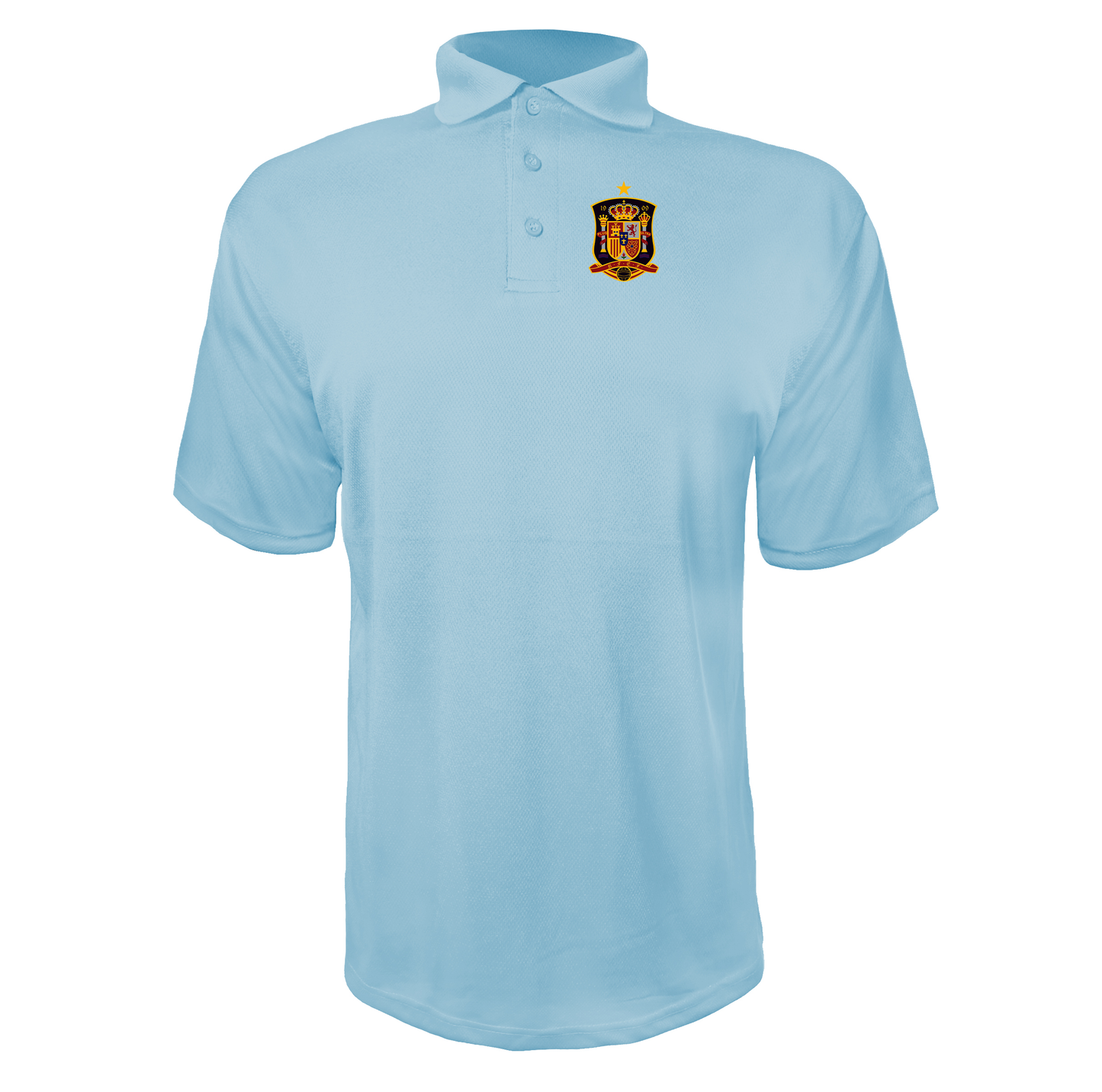 Men's Spain National Soccer Team Polyester Polo