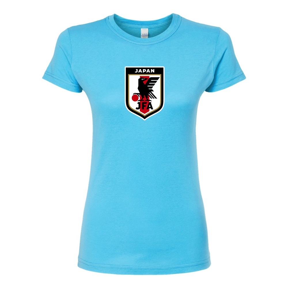 Women's Japan National Soccer Team Round Neck T-Shirt