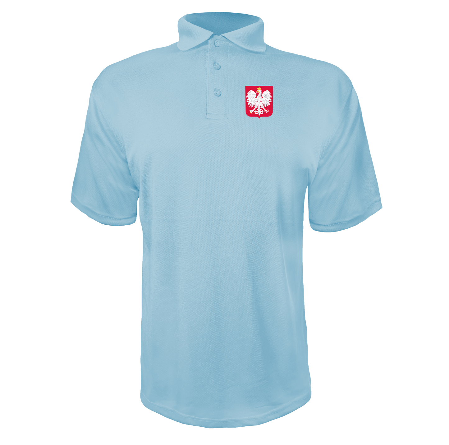 Men's Poland National Soccer Team Polyester Polo