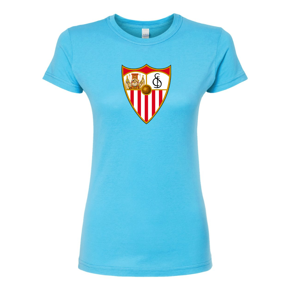 Women's Sevilla FC Round Neck T-Shirt