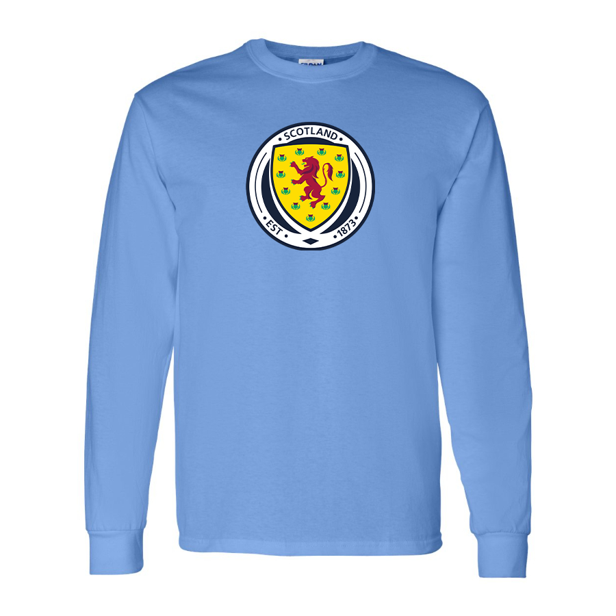 Men's Scotland National Soccer Team Long Sleeve T-Shirt