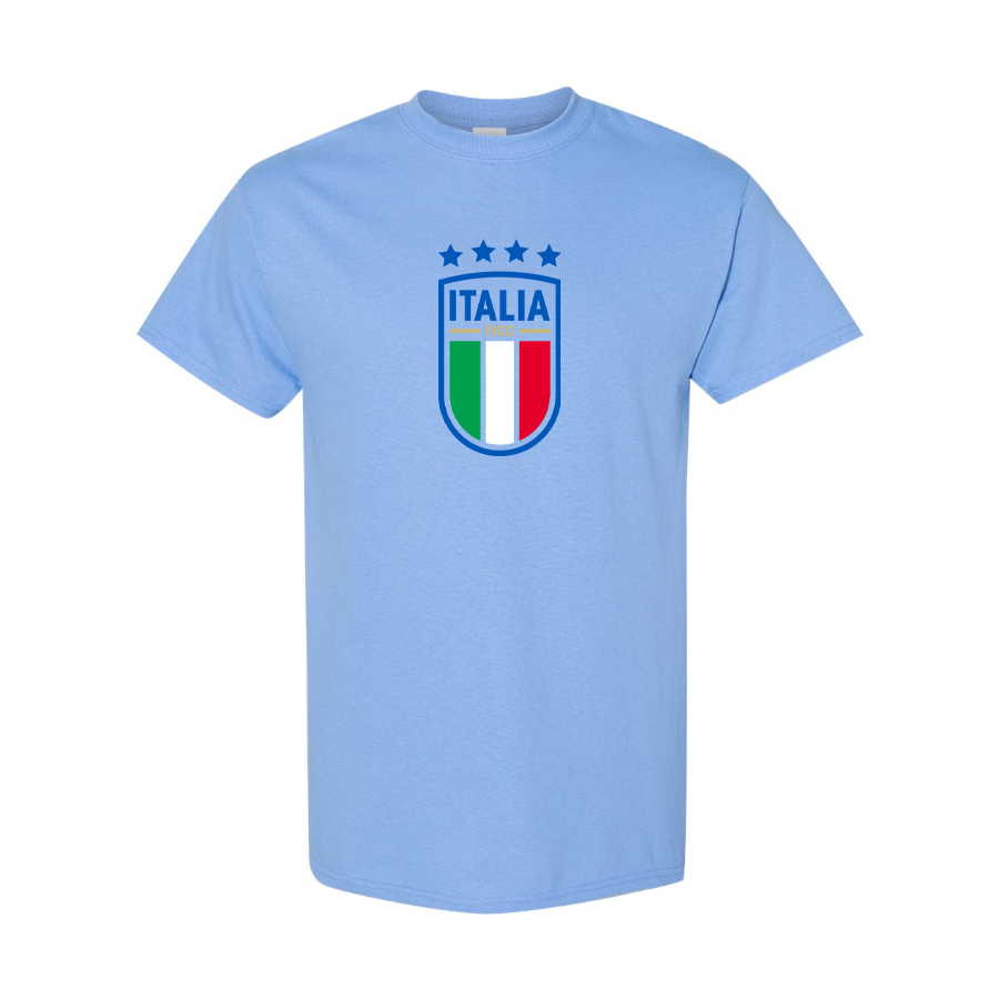Youth Kids Italy National Soccer Cotton T-Shirt