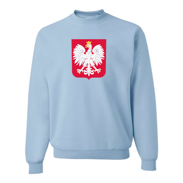 Men's Poland National Soccer Team Crewneck Sweatshirt