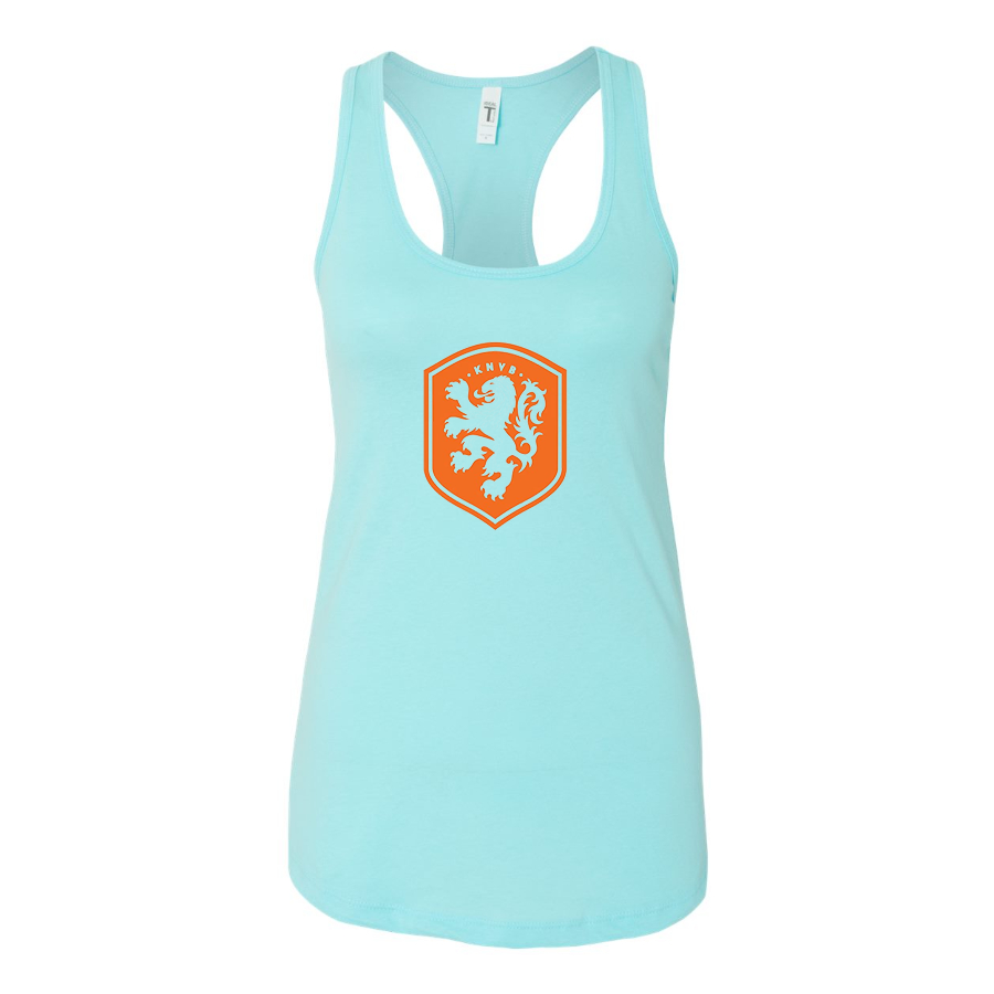 Women's Netherlands National Soccer Team Racerback Tank Top