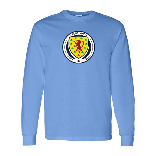 Youth Kids Scotland National Soccer Team Long Sleeve T-Shirt