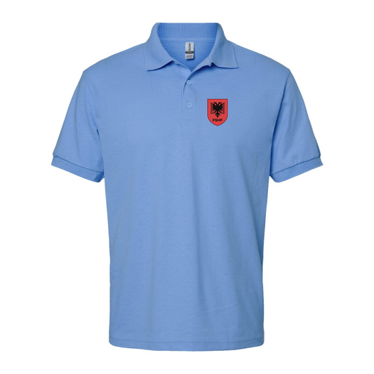 Men's Albania National Soccer Team Dry Blend Polo