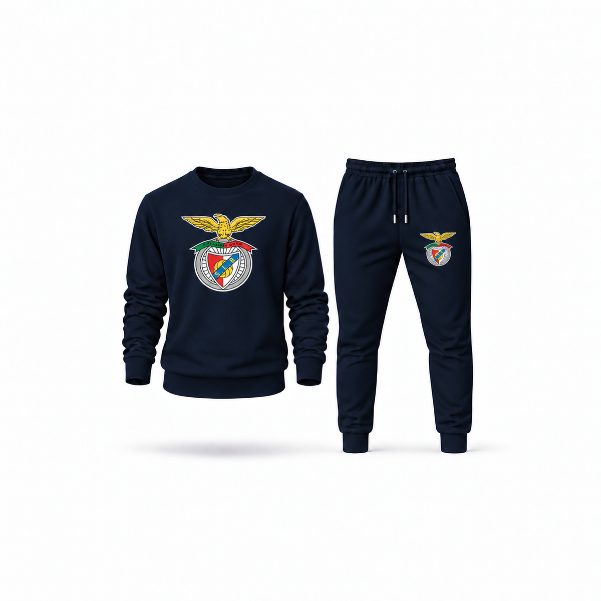 Men's SL Benfica FC Sweatshirt Joggers Set | Color: Navy | Main