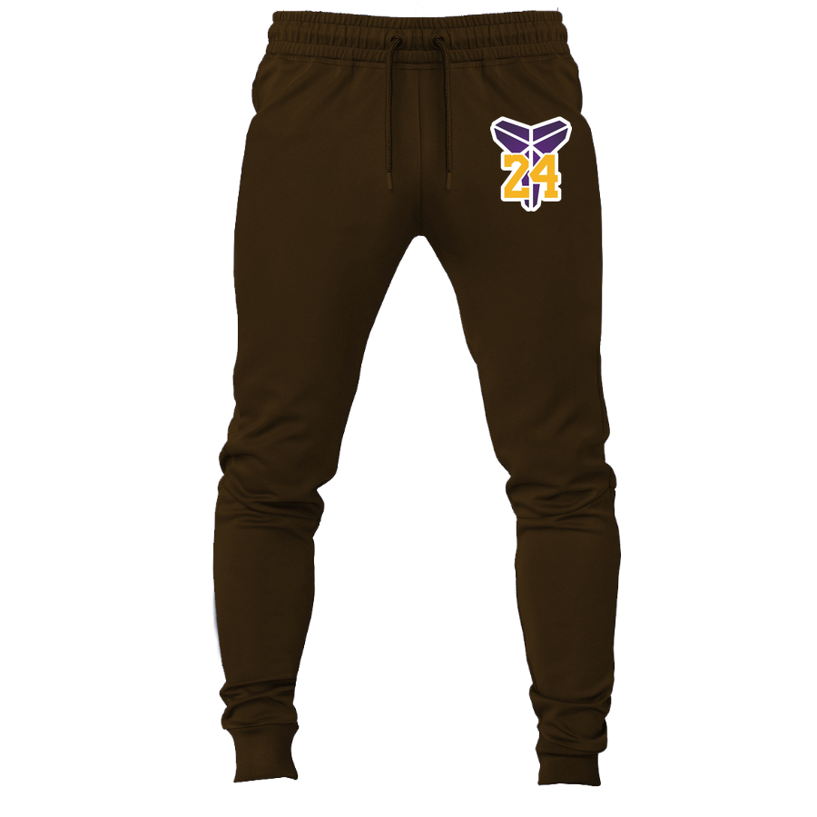 Men's Kobe Bryant Mamba 24 Joggers Sweatpants | Color: Brown | Original artwork on Drive garment