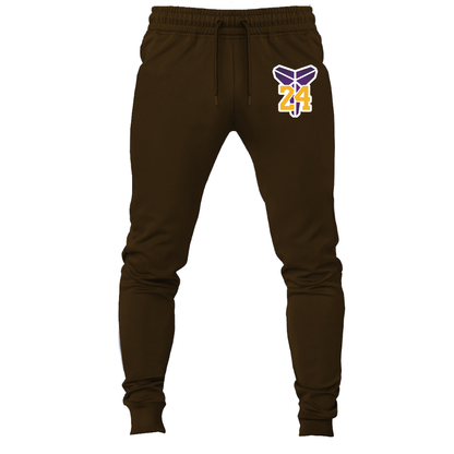 Men's Kobe Bryant Mamba 24 Joggers Sweatpants | Color: Brown | Original artwork on Drive garment
