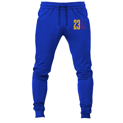 Men's Lebron James 23 Joggers Sweatpants | Color: Royal Blue | Original artwork on Drive garment
