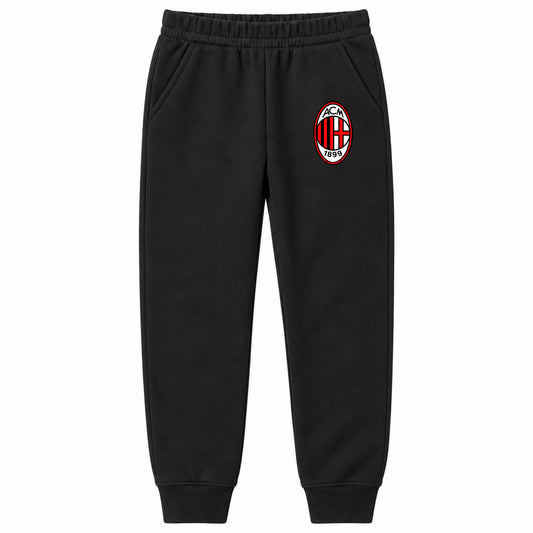 AC Milan Soccer youth jogger sweatpants, Black, Youth Large ages 10–12