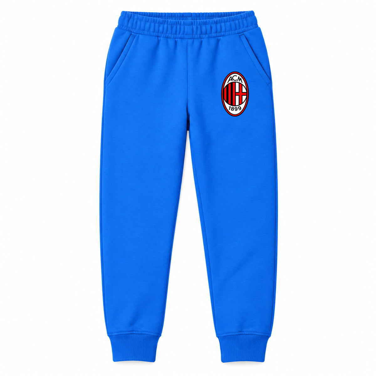 AC Milan Soccer youth jogger sweatpants, Blue, Youth Large ages 10–12