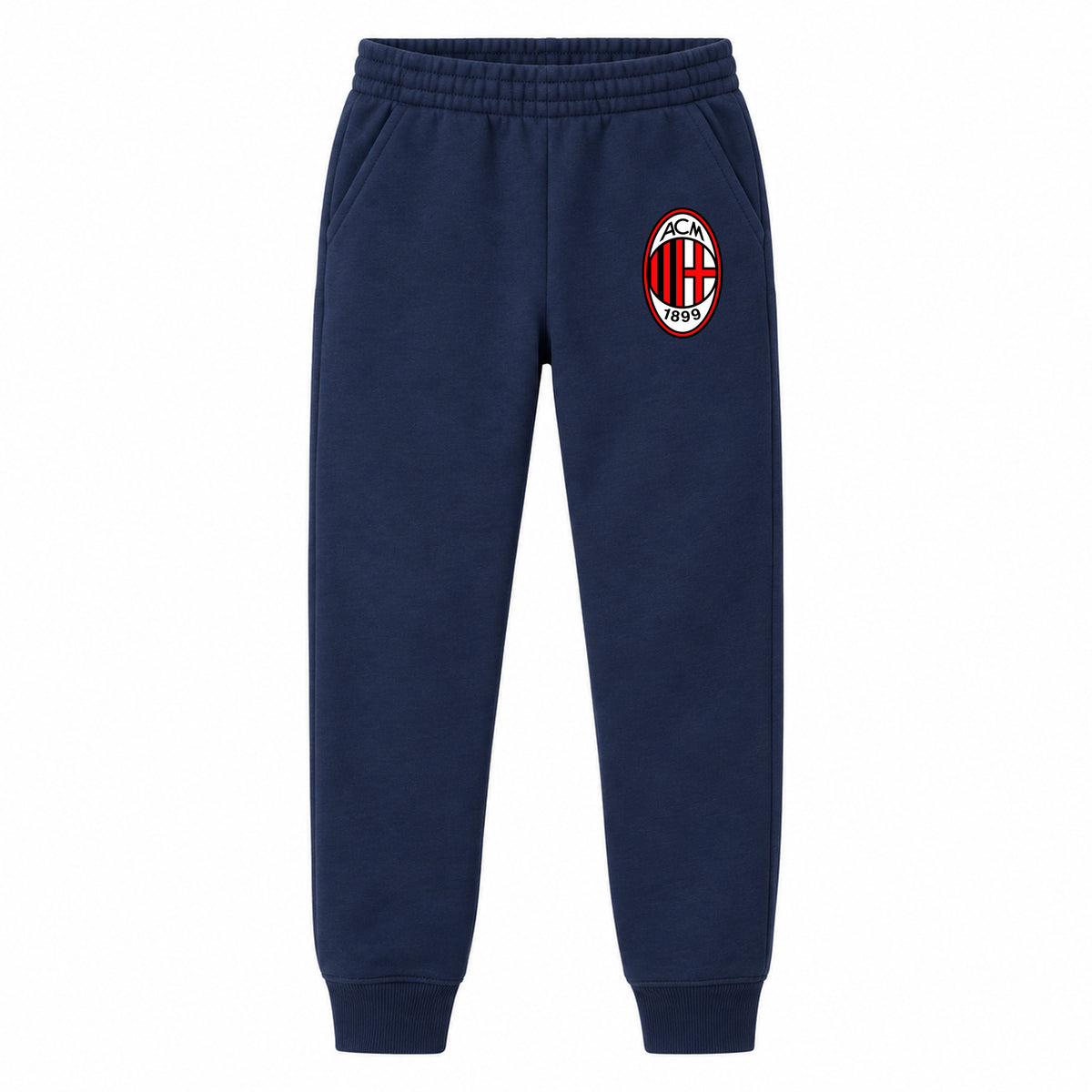 AC Milan Soccer youth jogger sweatpants, Navy Blue, Youth Large ages 10–12