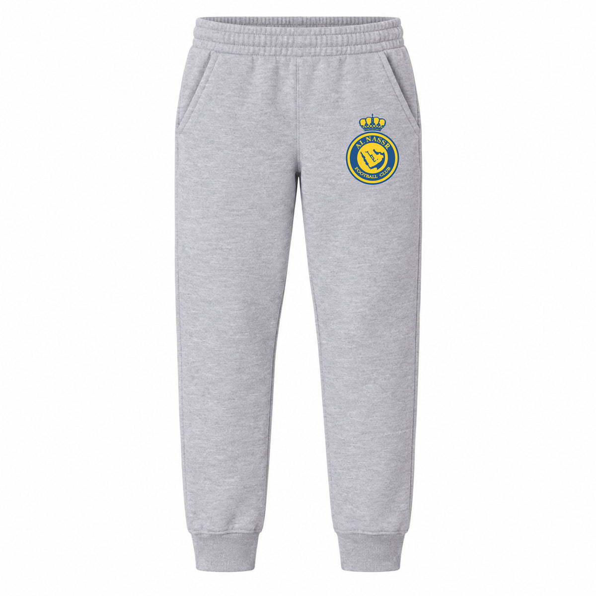 Al Nassr FC youth jogger sweatpants, Grey, Youth Large ages 10–12