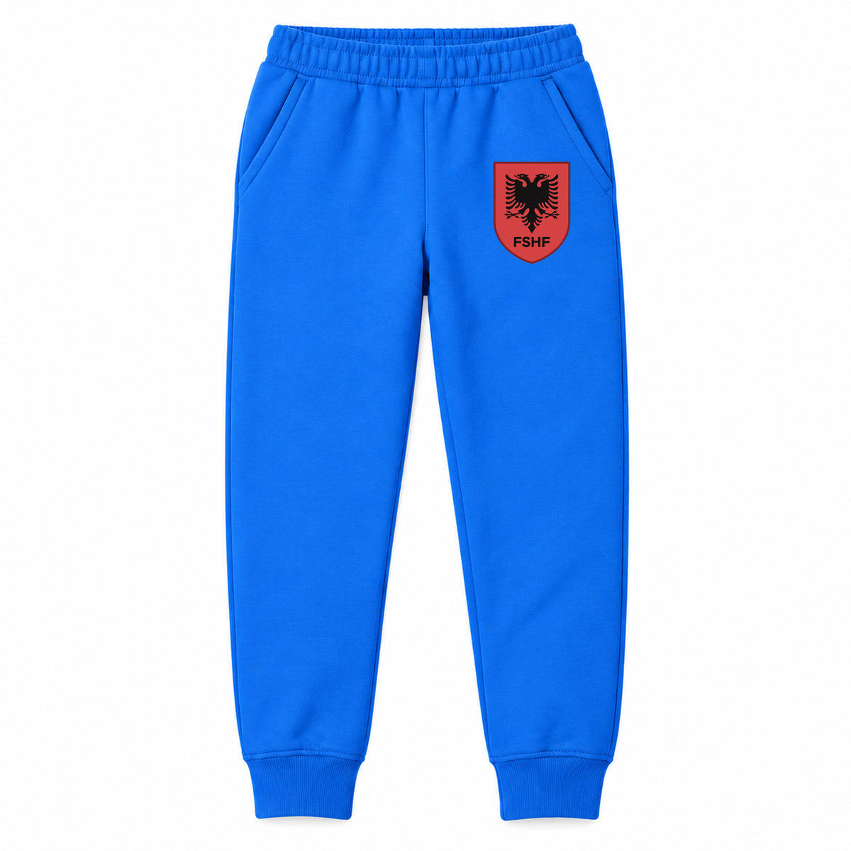 Albania National Soccer Team youth jogger sweatpants, Blue, Youth Large ages 10–12