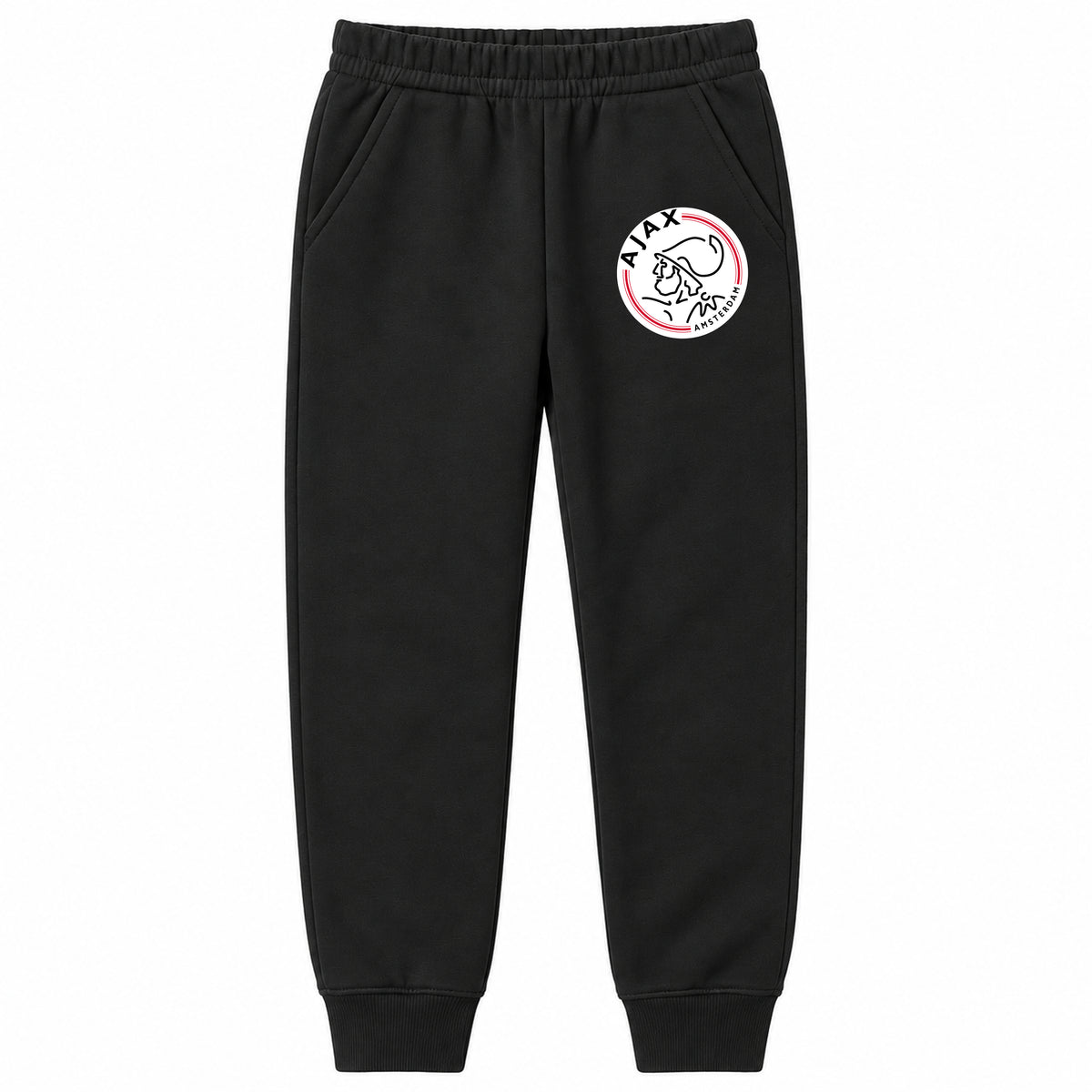 Amsterdamsche FC Ajax youth jogger sweatpants, Black, Youth Large ages 10–12