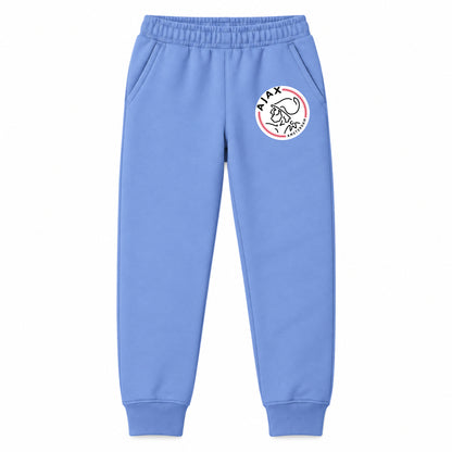 Amsterdamsche FC Ajax youth jogger sweatpants, Carolina Blue, Youth Large ages 10–12