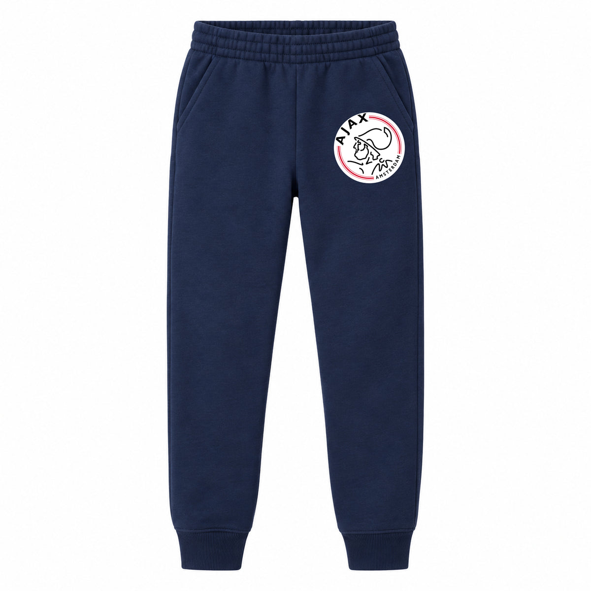 Amsterdamsche FC Ajax youth jogger sweatpants, Navy Blue, Youth Large ages 10–12
