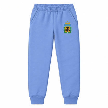 Argentina National Soccer Team youth jogger sweatpants, Carolina Blue, Youth Large ages 10–12