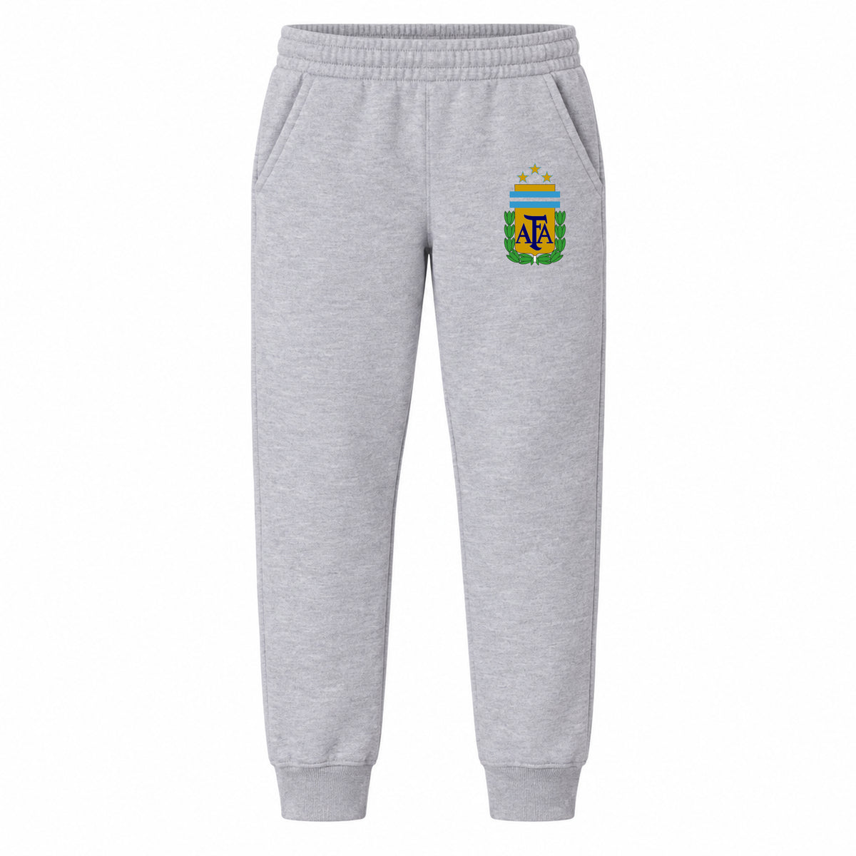 Argentina National Soccer Team youth jogger sweatpants, Grey, Youth Large ages 10–12
