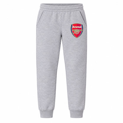 Arsenal Soccer youth jogger sweatpants, Grey, Youth Large ages 10–12
