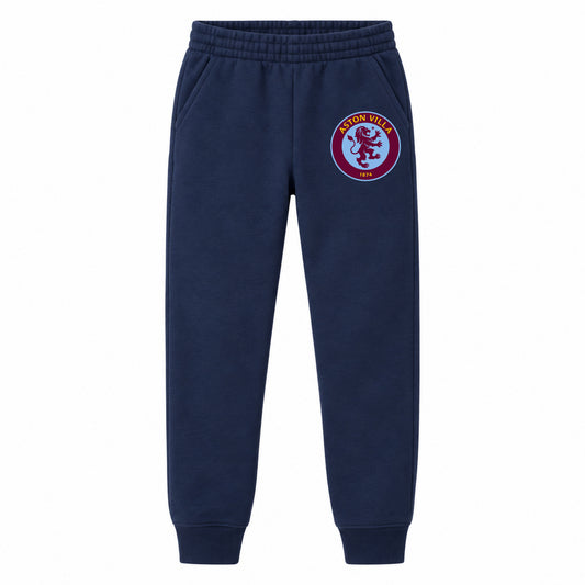 Aston Villa FC youth jogger sweatpants, Navy Blue, Youth Large ages 10–12