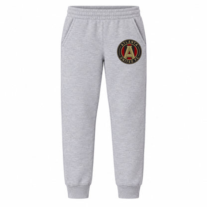 Atlanta United FC youth jogger sweatpants, Grey, Youth Large ages 10–12
