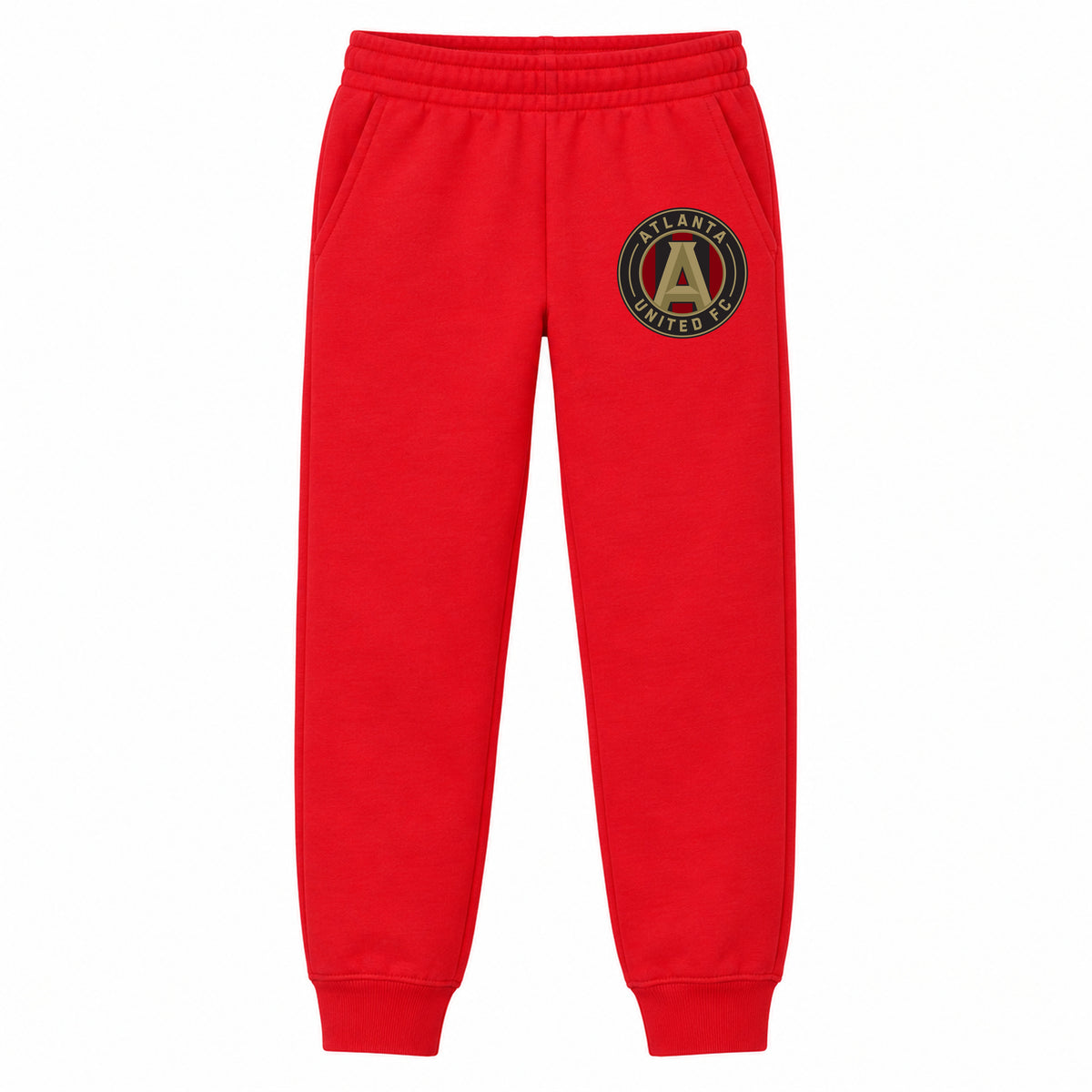 Atlanta United FC youth jogger sweatpants, Red, Youth Large ages 10–12