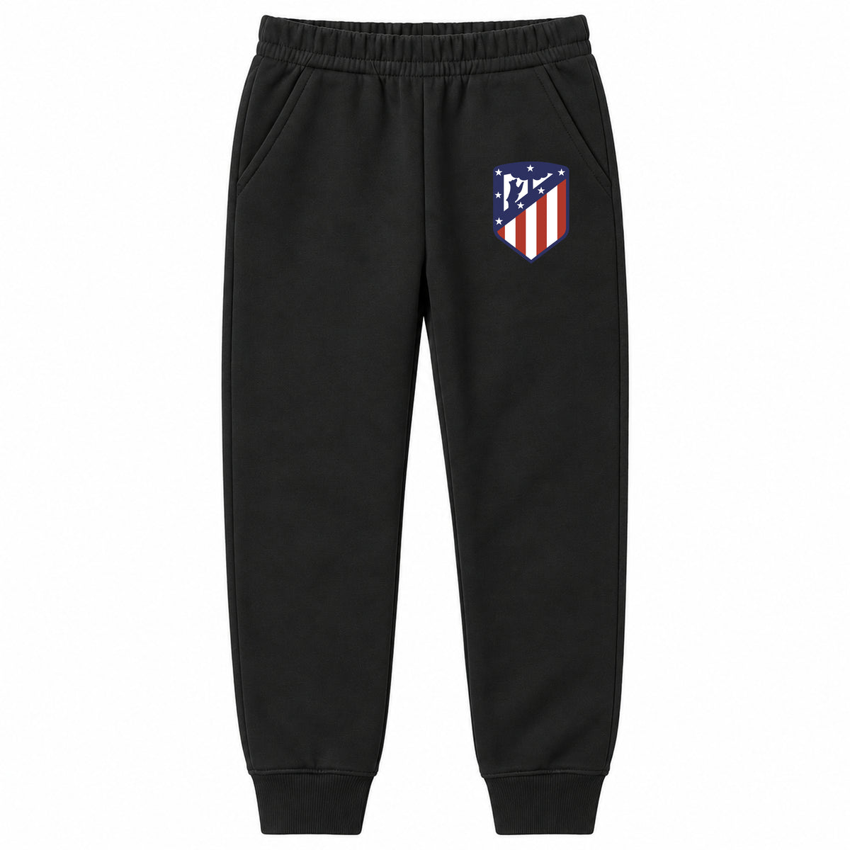 Atletico Madrid FC youth jogger sweatpants, Black, Youth Large ages 10–12