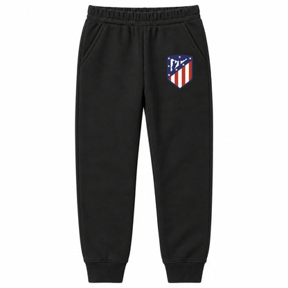 Atletico Madrid FC youth jogger sweatpants, Black, Youth Large ages 10–12