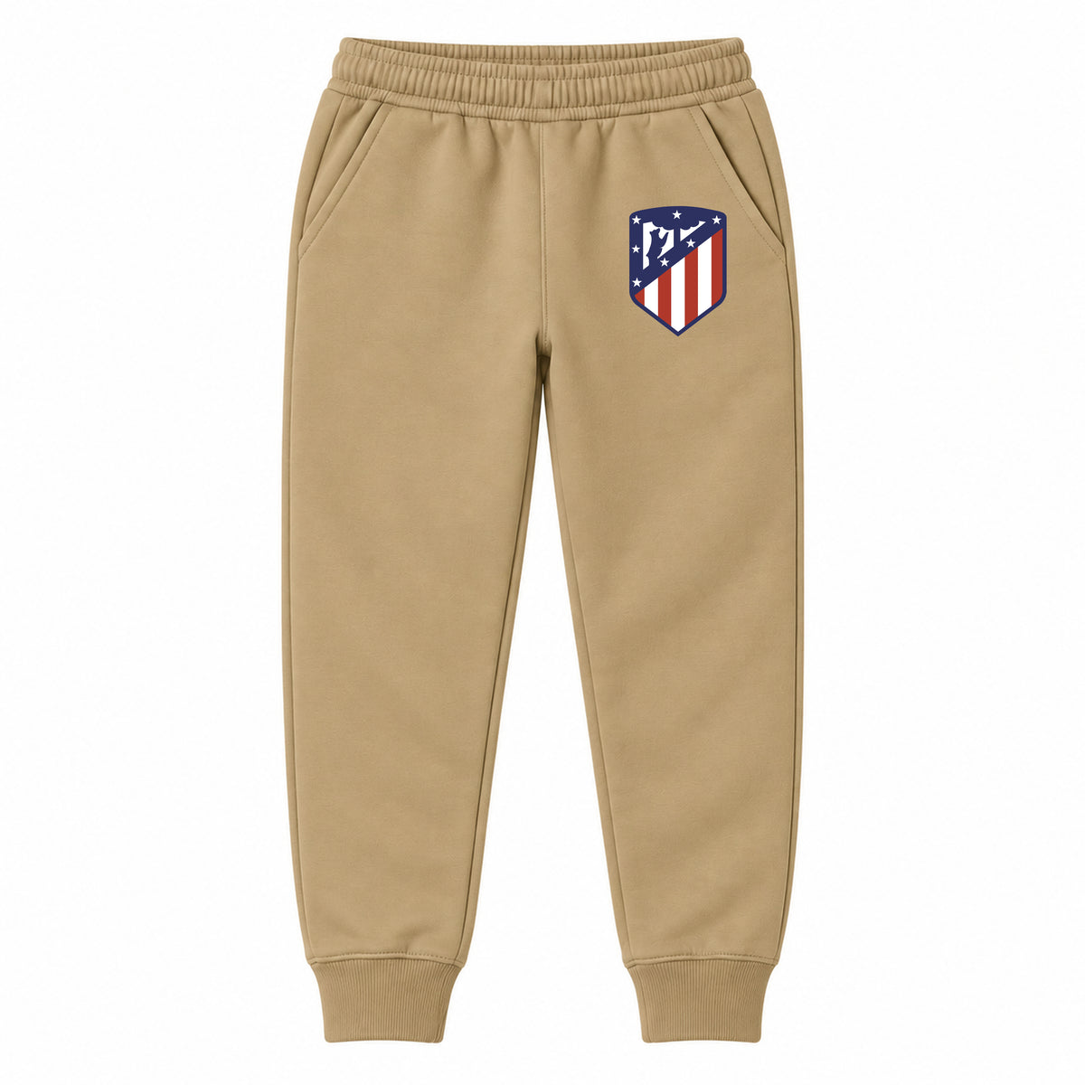 Atletico Madrid FC youth jogger sweatpants, Khaki, Youth Large ages 10–12