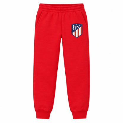 Atletico Madrid FC youth jogger sweatpants, Red, Youth Large ages 10–12
