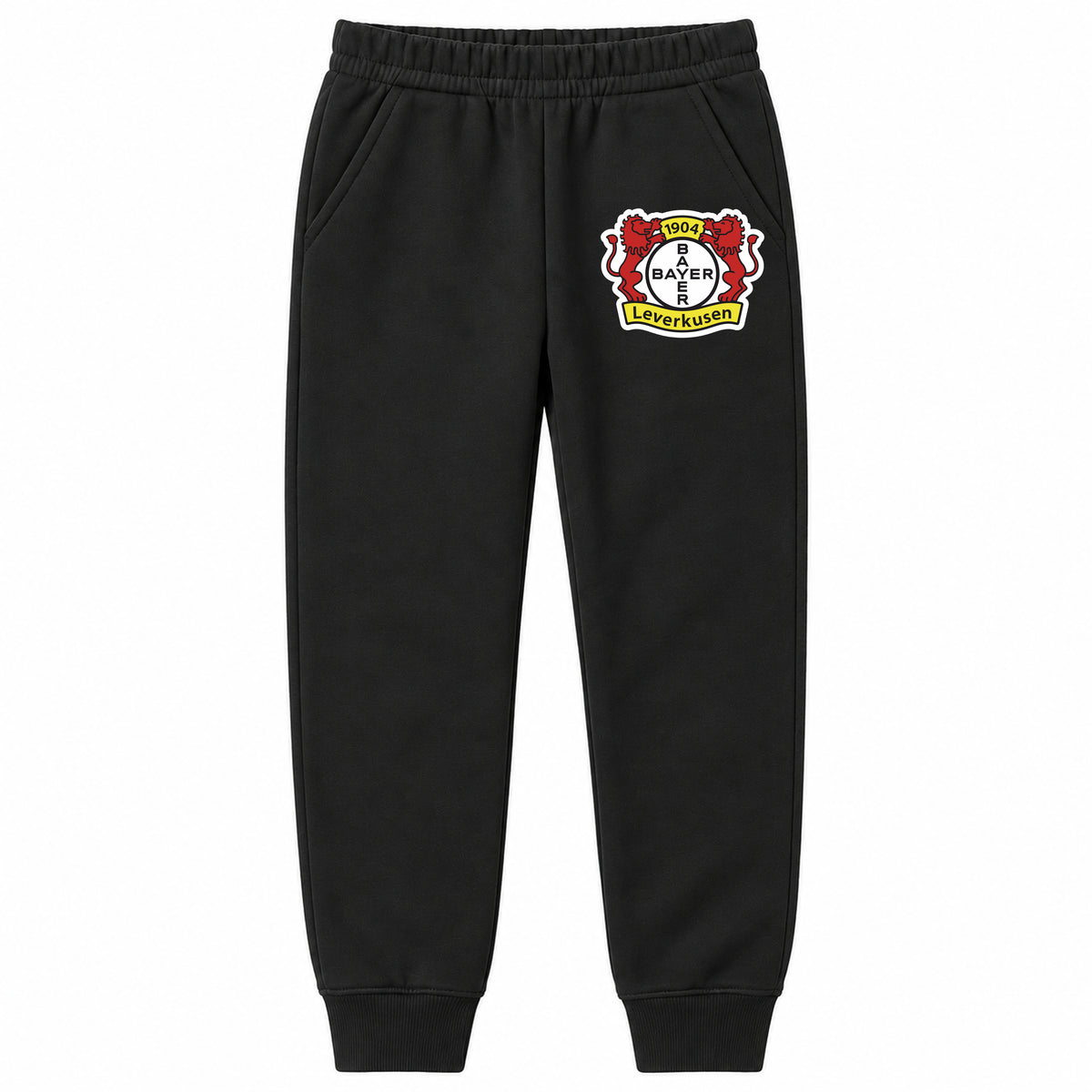 Bayer Leverkusen FC youth jogger sweatpants, Black, Youth Large ages 10–12