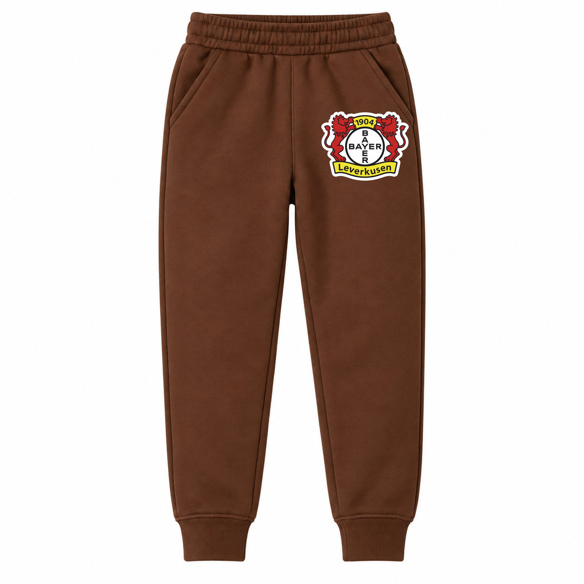 Bayer Leverkusen FC youth jogger sweatpants, Brown, Youth Large ages 10–12