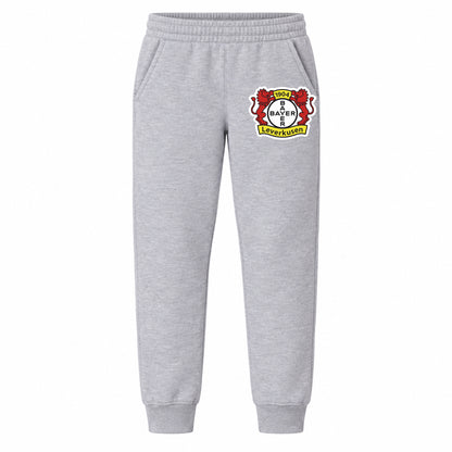 Bayer Leverkusen FC youth jogger sweatpants, Grey, Youth Large ages 10–12