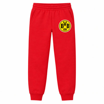 Borussia Dortmund BVB FC youth jogger sweatpants, Red, Youth Large ages 10–12