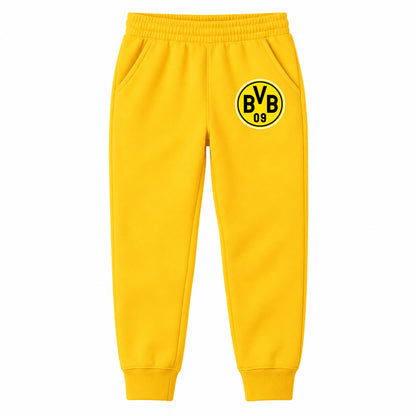 Borussia Dortmund BVB FC youth jogger sweatpants, Yellow, Youth Large ages 10–12