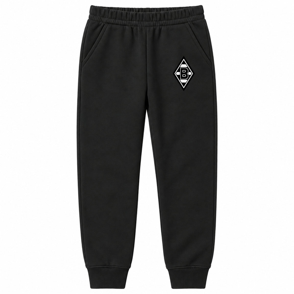 Borussia Monchengladbach FC youth jogger sweatpants, Black, Youth Large ages 10–12