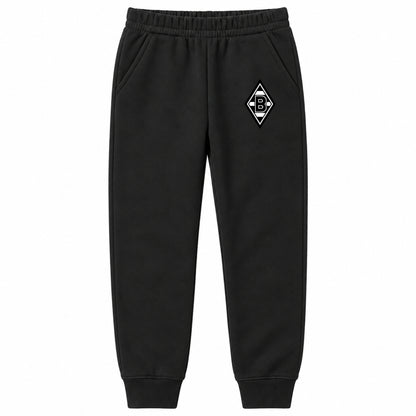 Borussia Monchengladbach FC youth jogger sweatpants, Black, Youth Large ages 10–12