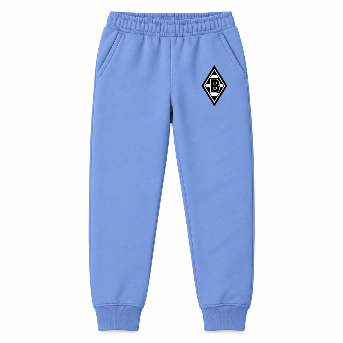 Borussia Monchengladbach FC youth jogger sweatpants, Carolina Blue, Youth Large ages 10–12
