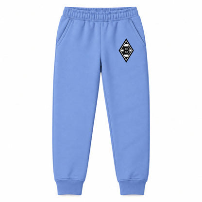 Borussia Monchengladbach FC youth jogger sweatpants, Carolina Blue, Youth Large ages 10–12