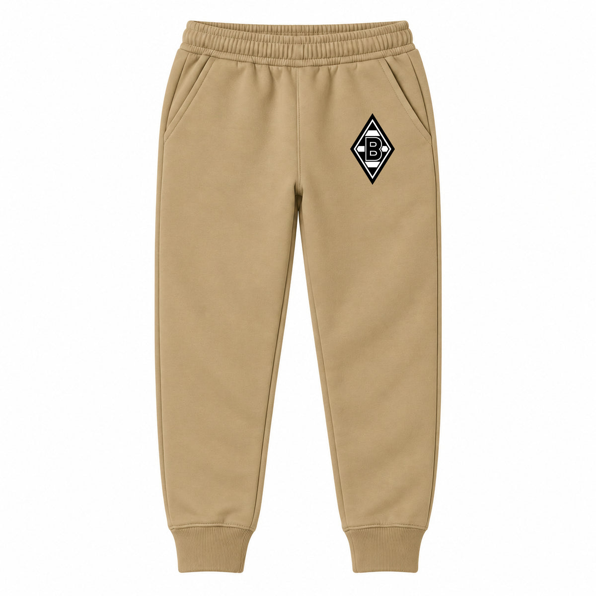 Borussia Monchengladbach FC youth jogger sweatpants, Khaki, Youth Large ages 10–12