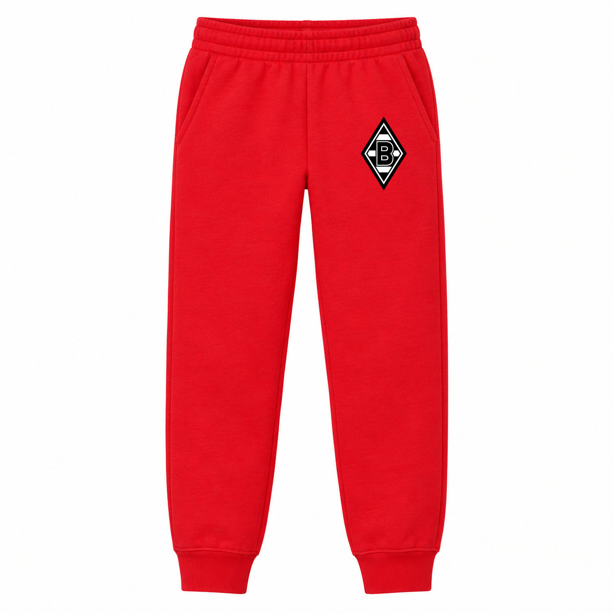 Borussia Monchengladbach FC youth jogger sweatpants, Red, Youth Large ages 10–12