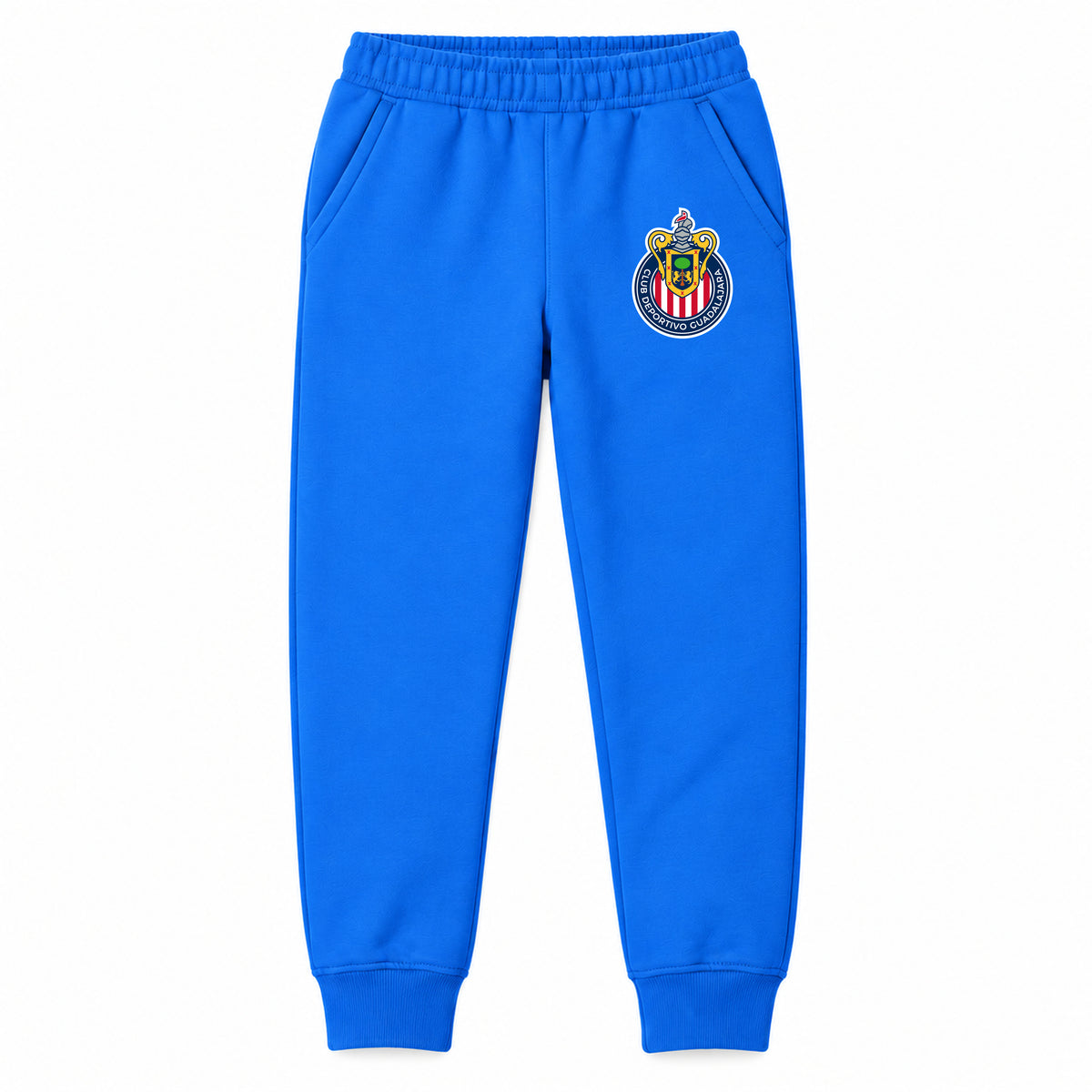 Chivas Football Club youth jogger sweatpants, Blue, Youth Large ages 10–12